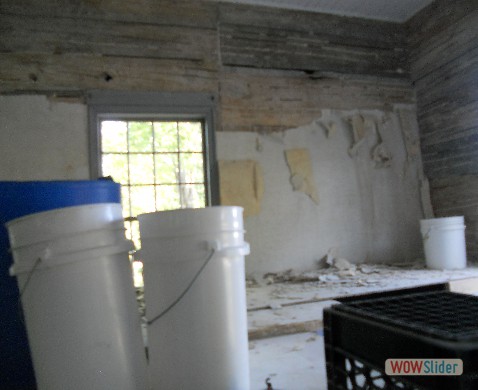 Wall paper stripped off Wall paper stripped off